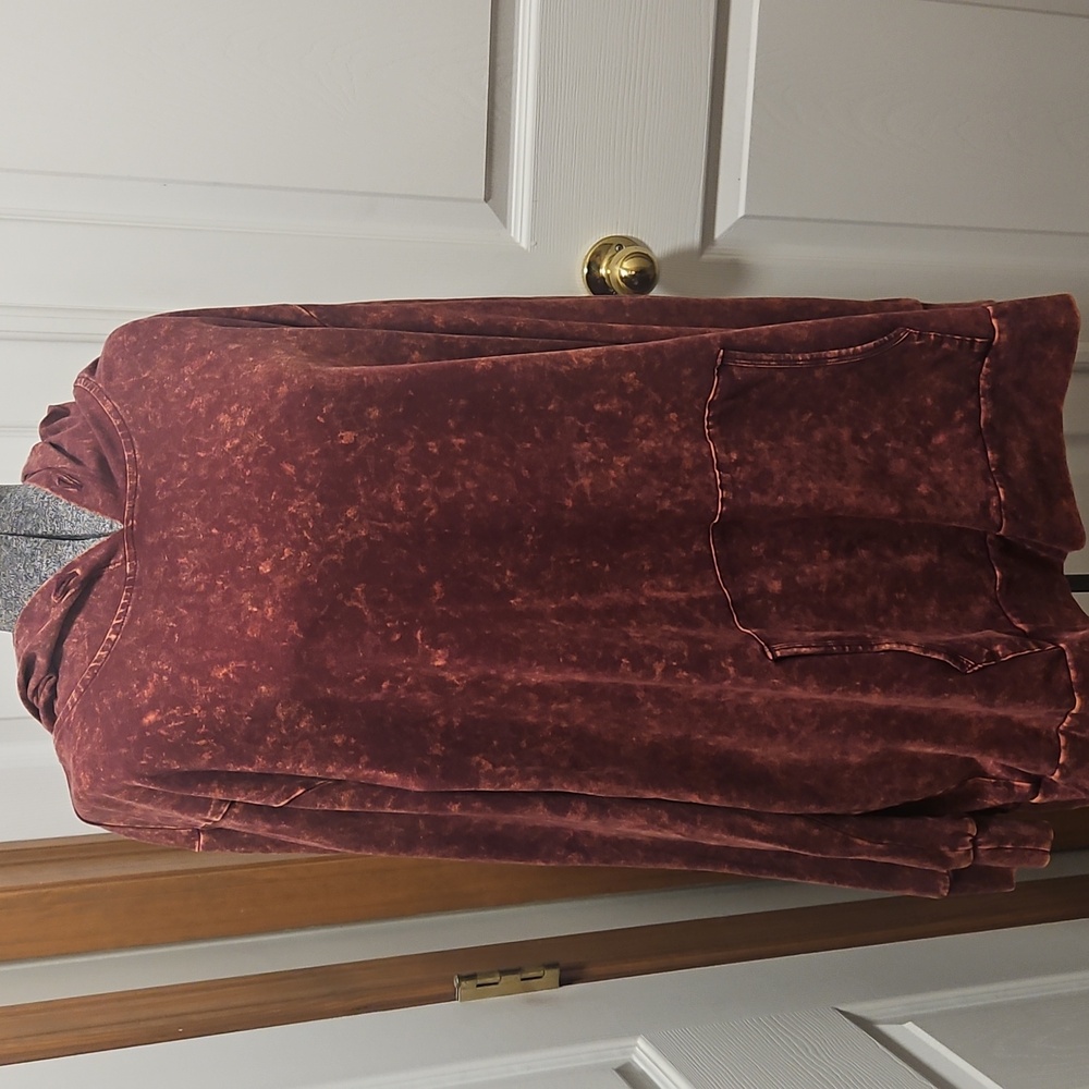 Zenana Distressed Hoodie - Picture 3 of 9